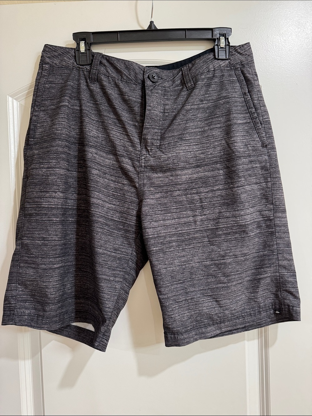 Quiksilver Men's Charcoal Heather Flat Front Shorts